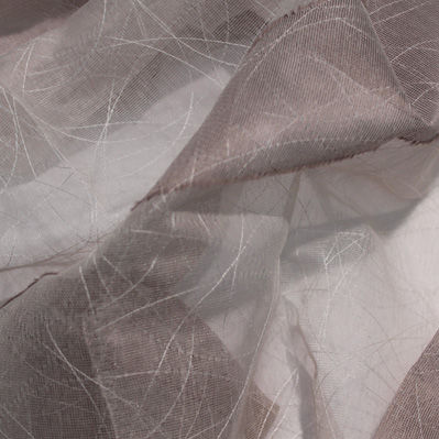 Patterned sheer curtain fabric - RICAMO FIL COUPE' - Foresti Home Collection Group srl - polyester / home