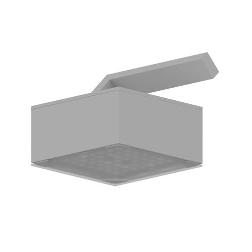 Surface-mounted light fixture - LQEAR01 - ASTEL LIGHTING - LED / square / anodized aluminum