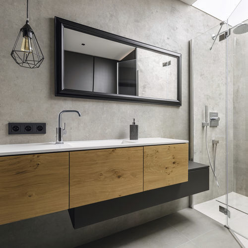 Cover decorative panel - R109 PT Concrete - Kaindl - wall-mounted / for interior / for ceiling