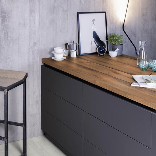 Furniture decorative panel - K4447 AN Oak Antique Expressive - Kaindl - for interior / high-resistance / melamine