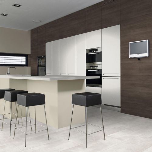 Furniture decorative panel - K2776 GR Oak Relief Cardamom - Kaindl - for interior / high-resistance / melamine