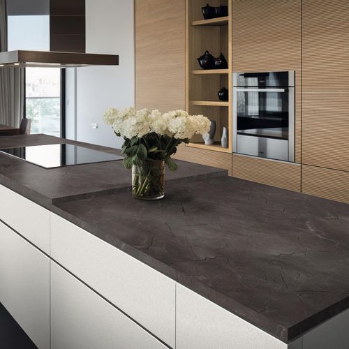 Anti-fingerprint decorative panel - K2883 OM Marble Vicosa Escuro - Kaindl - furniture / for interior / high-resistance