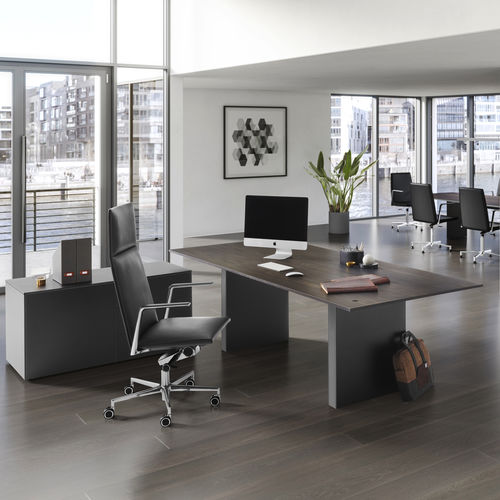 Executive office desk - .TIME AIR S - Spiegels - free-standing / 1 person / 2 person