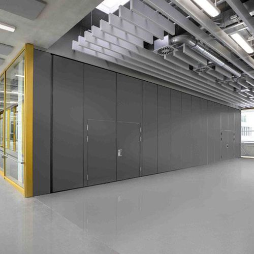 Sliding and stacking partition - PREMIUM  - Nuesing - wooden / laminate / commercial