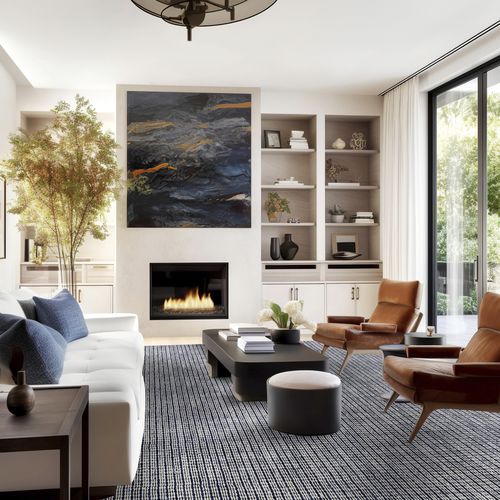 Hand-woven carpet - AFFINITY ESCAPADE - Stanton Carpet Corporation - nylon / silk / commercial