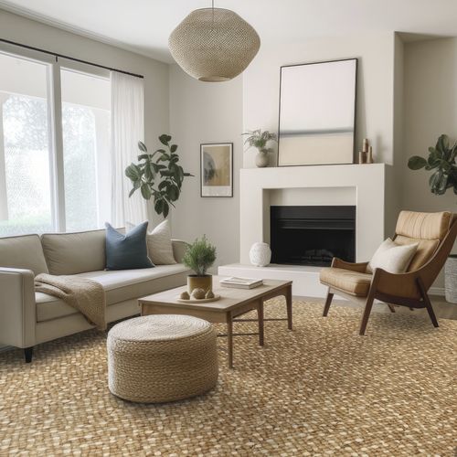 Hand-woven carpet - MOCHIMA  - Stanton Carpet Corporation - jute / commercial / patterned