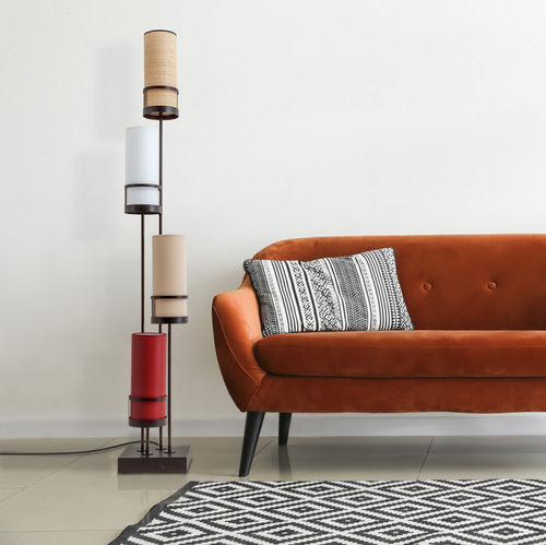Floor lamp - SIXTYFOUR - FLAM ET LUCE LUMINAIRES - metal / contemporary / corded