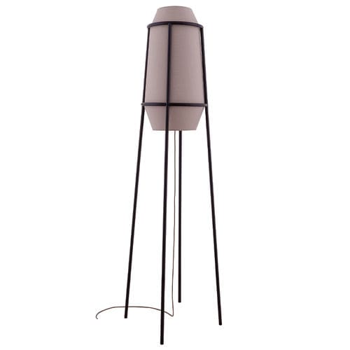 Floor-standing lamp - LMP APOLLO - FLAM ET LUCE LUMINAIRES - metal / fabric / contemporary