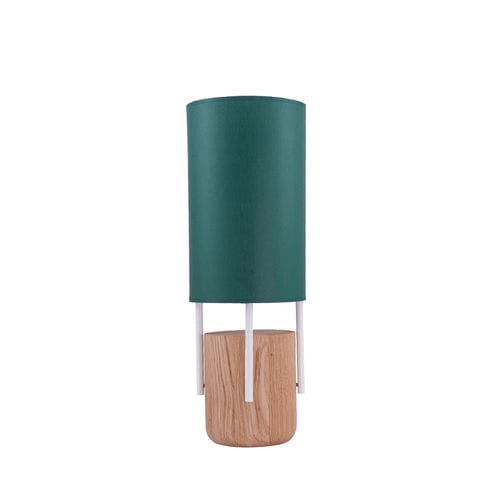 Table lamp - UNUP - FLAM ET LUCE LUMINAIRES - fabric / wooden / contemporary