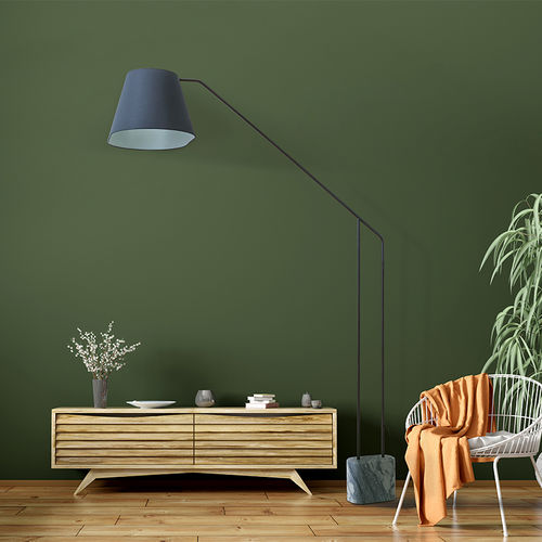 Floor-standing lamp - LMP LUCKY - FLAM ET LUCE LUMINAIRES - metal / stone / contemporary