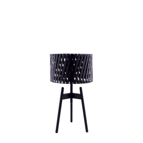 Table lamp - DAMY - FLAM ET LUCE LUMINAIRES - wooden / contemporary / corded