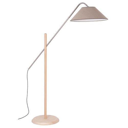 Floor-standing lamp - LMP ELVIS - FLAM ET LUCE LUMINAIRES - metal / wooden / contemporary