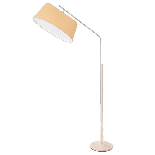 Floor-standing lamp - LMP LUDO - FLAM ET LUCE LUMINAIRES - metal / wooden / contemporary