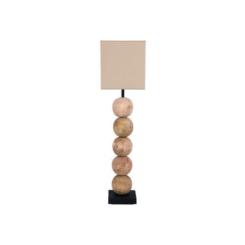 Table lamp - ANKARA 5 - FLAM ET LUCE LUMINAIRES - natural fiber / contemporary / wireless