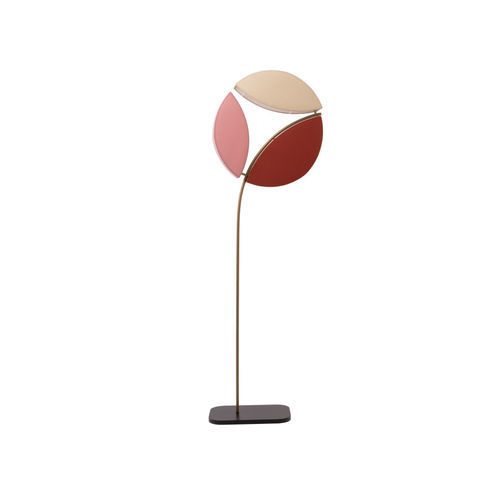 Floor lamp - LMP DANDELION - FLAM ET LUCE LUMINAIRES - textile / wood / ceramic