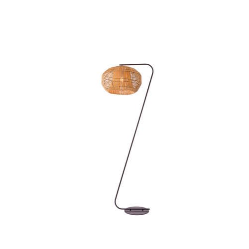 Floor lamp - LMP NODIA - FLAM ET LUCE LUMINAIRES - metal / ceramic / wood