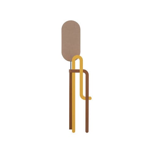 Floor lamp - LMP SWIFT - FLAM ET LUCE LUMINAIRES - wooden / contemporary / wireless