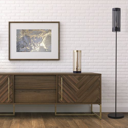 Table lamp - MIMOSA - FLAM ET LUCE LUMINAIRES - metal / wooden / contemporary