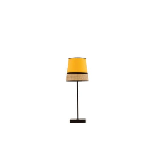 Table lamp - JOY GM - FLAM ET LUCE LUMINAIRES - metal / glass / wooden