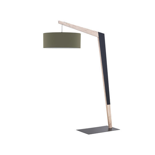 Floor-standing lamp - LMP FACTORY NV - FLAM ET LUCE LUMINAIRES - metal / wooden / contemporary