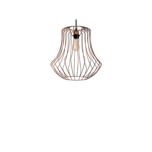 Pendant lamp - CHARLOTTE 42 - FLAM ET LUCE LUMINAIRES - metal / bronze / contemporary