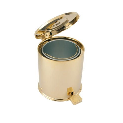 Bathroom trash can 046065.000.00 Bronces Mestre, S.A. brass
