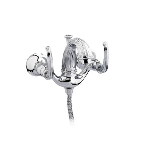 Double-handle shower mixer tap - 033018.000.50 - Bronces Mestre, S.A. - bathtub / wall-mounted / metal