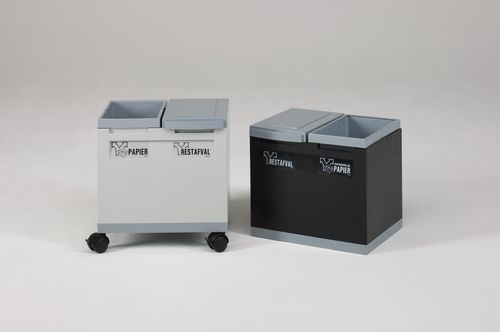 Public trash can - 90200-OFFICE - Engels - recycling / plastic / with wheels
