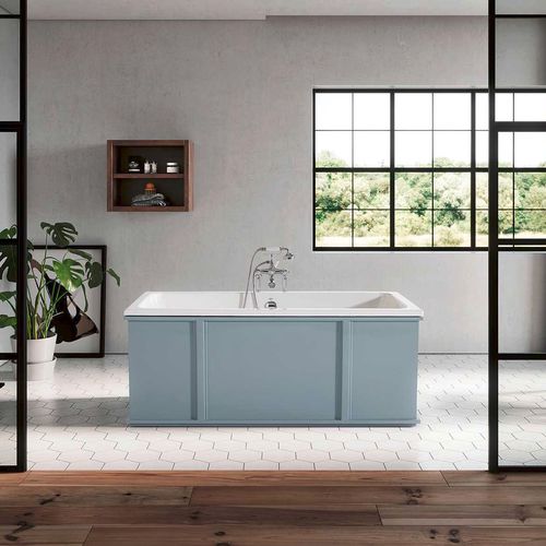 Free-standing bathtub - ALLEN - RECOR - professional / cast iron / white