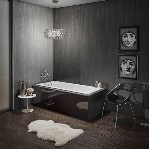 Home bathtub - BALI - RECOR - professional / cast iron / white