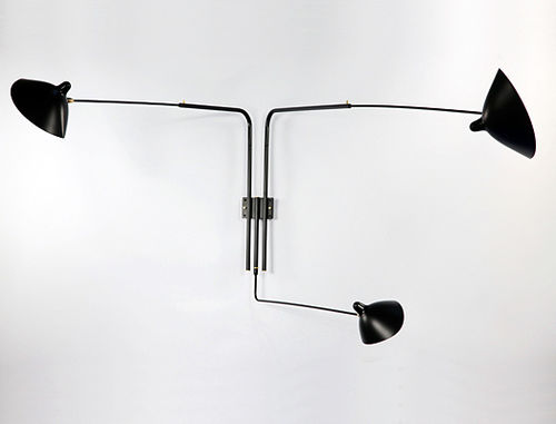 Contemporary wall light - MSC-R3 - SERGE MOUILLE - indoor / metal / by Serge Mouille