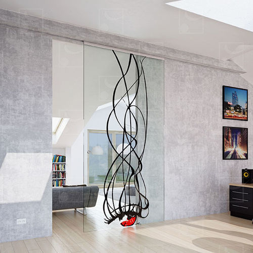 Aluminum sliding system - STARAL 150 - MANTION SAS - glass door / concealed runner / wall-mounted