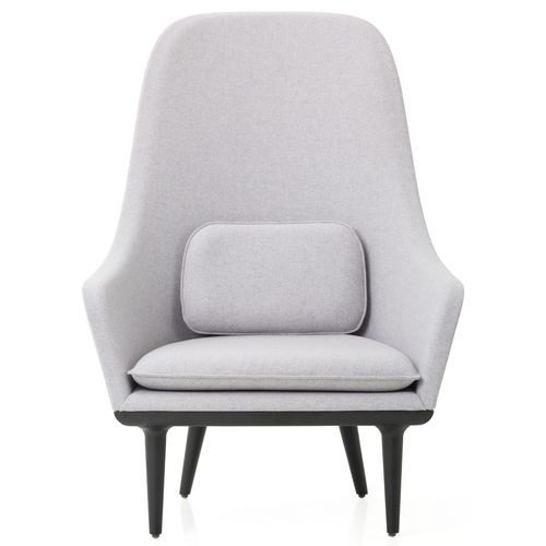 Contemporary armchair - LUNAR - STELLAR WORKS - fabric / solid wood