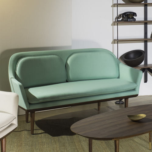 Contemporary sofa - LUNAR - STELLAR WORKS - fabric / wooden / 2-person