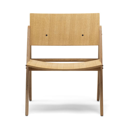Contemporary chair - Lilly - WEDOWOOD - indoor / oak / plywood