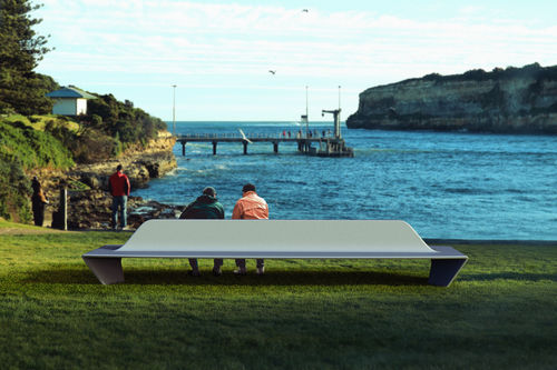 Contemporary bench - Casablanca long - Stayconcrete - high-performance concrete / with backrest / without armrests