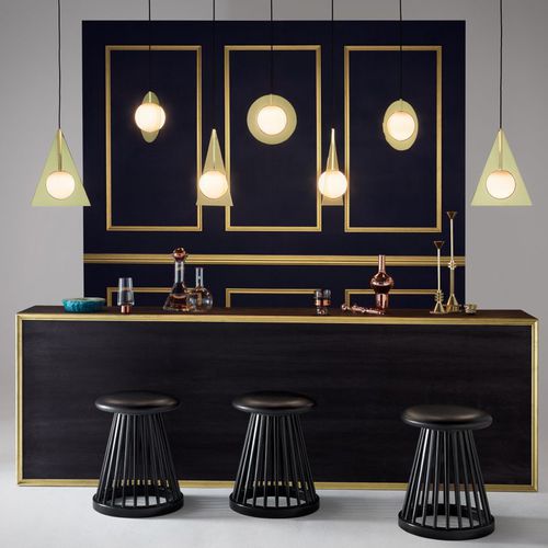 Contemporary stool - FAN : FAP01BL-AM1/FAP01BL-BM1 - Tom Dixon - oak / birch / oak base