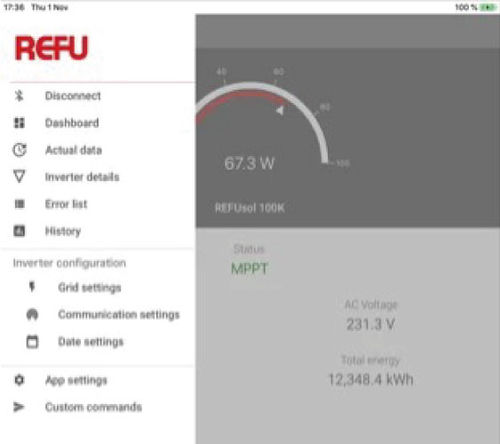 Design software - REFUSET : 100K - Refusol - monitoring / for photovoltaïc installations