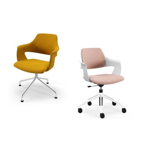 Modern conference chair - K+N NOOK.SHELL - König Neurath - indoor / plastic / fabric