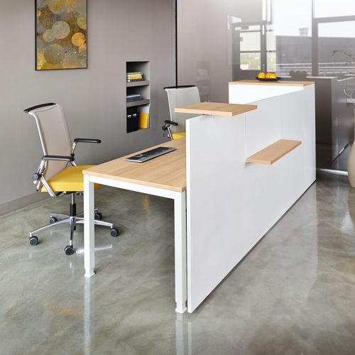 Modular reception desk - BOLT-ON COUNTER - König Neurath - wooden / for office / for public space