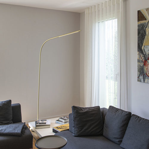 Floor-standing lamp - PALITO - Sattler GmbH - aluminum / contemporary / corded