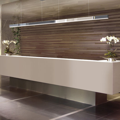 Hanging light fixture - DOPPIO LINEA - Sattler GmbH - LED / linear / aluminum