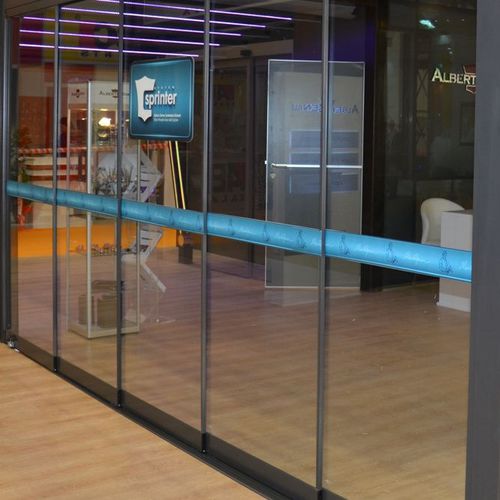 Sliding and stacking patio door - SPRINTER 08 - ALBERT GENAU - aluminum / security