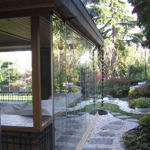 Sliding and stacking patio door - TIARA 08-10 - ALBERT GENAU - aluminum