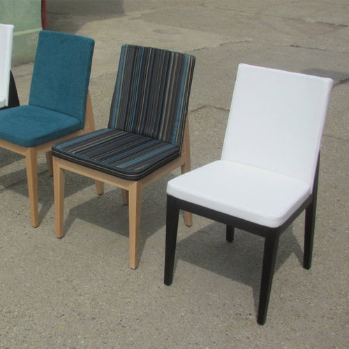 Contemporary chair - AMALIA - KODRETA furniture, s.r.o. - indoor / fabric / beech base