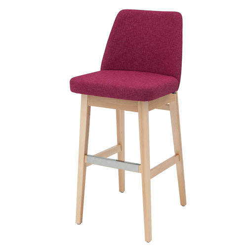 Contemporary bar chair - LENA - KODRETA furniture, s.r.o. - indoor / fabric / leather