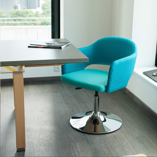 Contemporary office chair - LAURA - KODRETA furniture, s.r.o. - indoor / leather / fabric