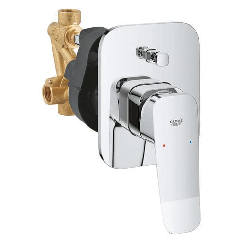 Bathtub mixer tap - 1018900000 - GROHE - built-in / chrome-plated brass / bathroom
