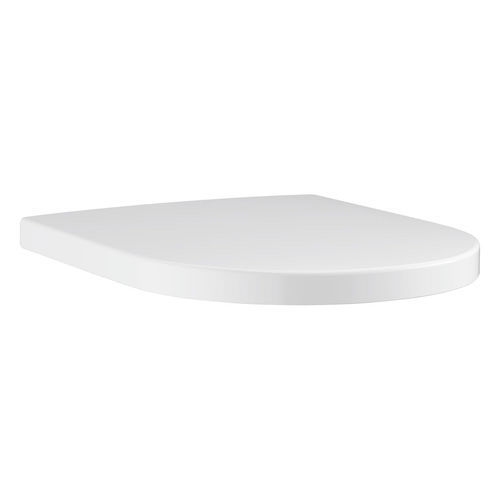 Soft close toilet seat - 102501SH00 - GROHE - made of thermo-hardening plastic / stainless steel / white