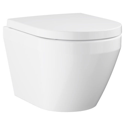 Wall-hung toilet - 102509SH00 - GROHE - ceramic / home / oval